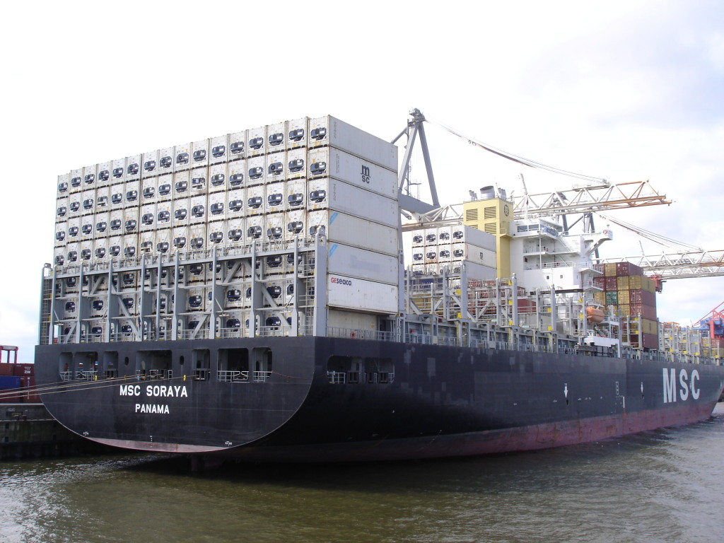 Hamburk - kontejnerová loď