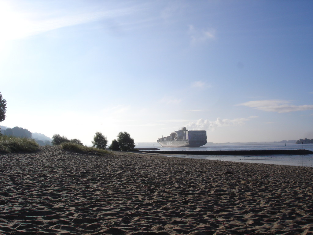 Hamburk-ráno na pláži